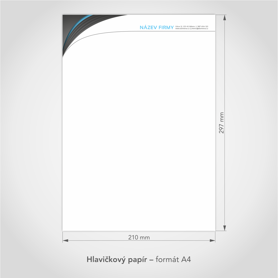 HLAVIČKOVÝ PAPÍR – H-001a